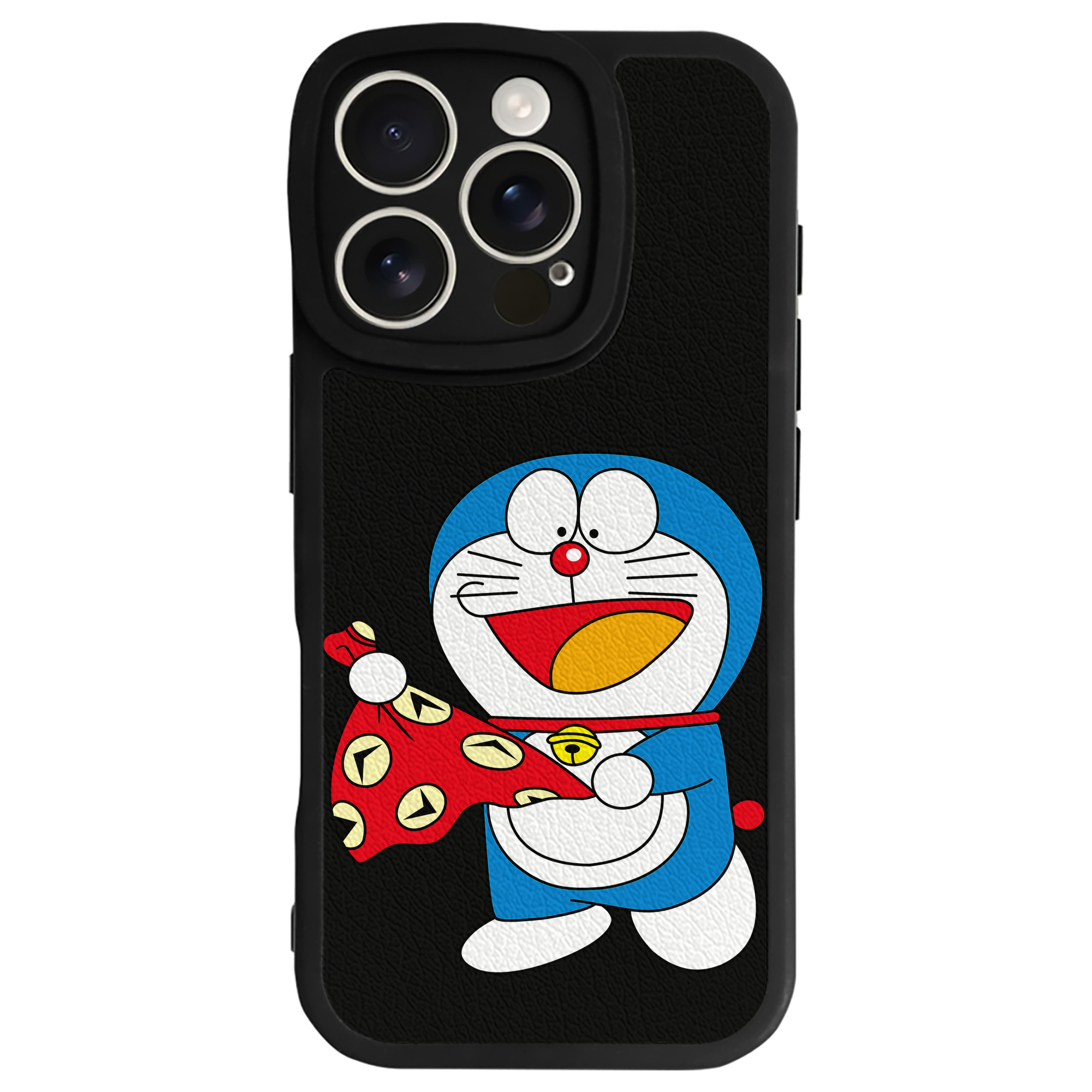 （画像用） ドラえもん Doraemon 【iPhone 16シリーズ対応】シリコンスマホケース（レザー調） 材質：シリコン